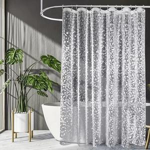Moderne 3D galets salle de bain rideau de <span class=keywords><strong>douche</strong></span> doublure robuste PEVA étanche clair cabine de <span class=keywords><strong>douche</strong></span> - Product Image 3