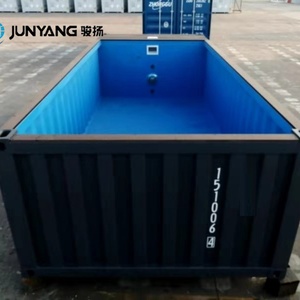 สระว่ายน้ำแบบตู้คอนเทนเนอร์ขนส่งทางทะเลขนาด 20 ฟุต 40 ฟุต สำหรับใช้งานกลางแจ้งในลานบ้านแบบเคลื่อนย้ายได้ตามสั่ง - Product Image 2