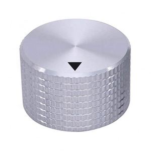 Servicio de Mecanizado CNC de Piezas de Aluminio, Perillas de Potenciómetro de Aluminio Anodizado en Amarillo Dorado - Product Image 1