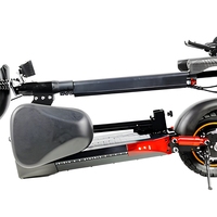 Trottinette électrique pliable de 10 pouces en alliage d'aluminium avec double suspension et siège, trottinette électrique pour adultes, déplacements urbains