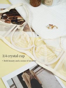 Nueva Lencería Sexy Ultrafina de Encaje, Sujetador Diario con Tirantes Ajustables y Cierre Trasero, para Pechos Grandes, Lencería para Adultos - Product Image 4