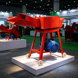 Machine à hacher le fourrage électrique avec trémie d'alimentation pour la coupe de l'herbe et des tiges de maïs - Product Image 1