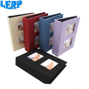 <span class=keywords><strong>Album</strong></span> photo Lerp&200 pochettes 6 pouces <span class=keywords><strong>10x15</strong></span> cm Photos Fotos Tissu Lin Double fenêtre Design 6x4 - Product Image 6