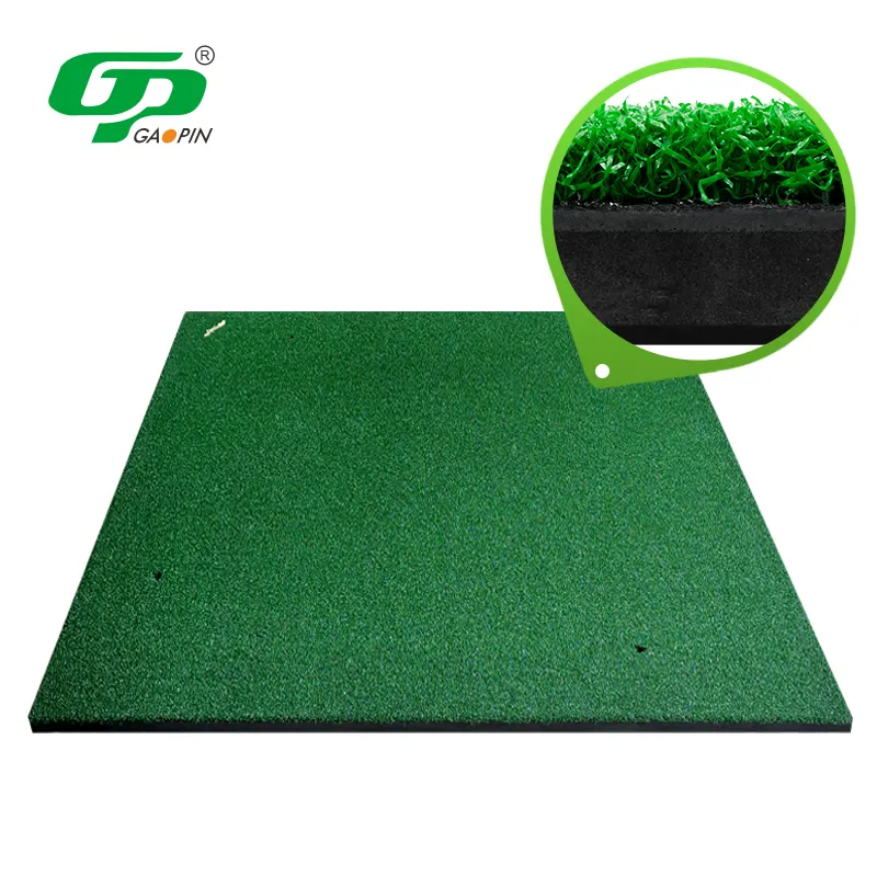 Tapete artificial premium, tapete para prática de golfe, base de borracha resistente, tapete de auxiliares de treinamento para golfe, gramado