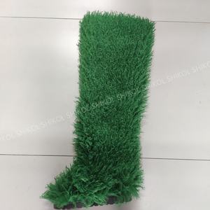 SHIKOL sepatu bot bulu Mongolia Tinggi paha merah muda persik sepatu bot bulu palsu warna hitam untuk wanita paha sepatu bot Mongolia Tinggi - Product Image 4