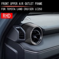 Pour Toyota Land Cruiser Prado LC250 J250 RHD 2024-2026, garniture de sortie d'aération du tableau de bord gauche et droite, accessoires décoratifs pour la climatisation