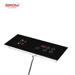 220V 2 Burner đá <span class=keywords><strong>Countertop</strong></span> cho hộ gia đình nhà bếp vô hình nửa cầu điện đung Hidden Bếp cảm ứng - Product Image 3
