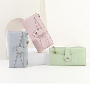 Premium Solid PU <b>Long</b> Wallet Zipper Buckle Large Capacity Portable Minimalist Elegant Ladies Daily Clutch <b>Purse</b> - Product Image 6