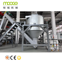 Ligne de lavage de bouteilles en PET de haute qualité, ligne de recyclage de plastique pour l'industrie des fibres, flocons de bouteilles en plastique