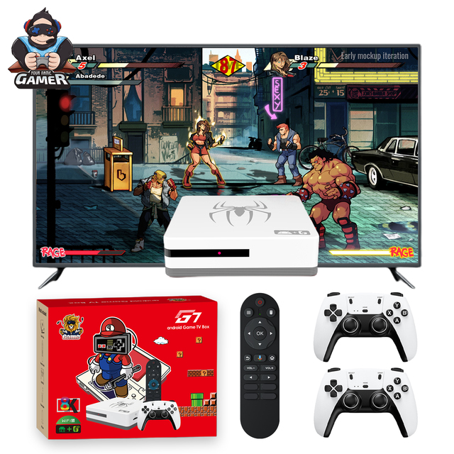 ZOKU G7 AllWinner H313 Android 16.0 HD 4K Decoding BT Voice Remote Dual WiFi6 2GB RAM 16GB ROM EU/US Games TV Game Console