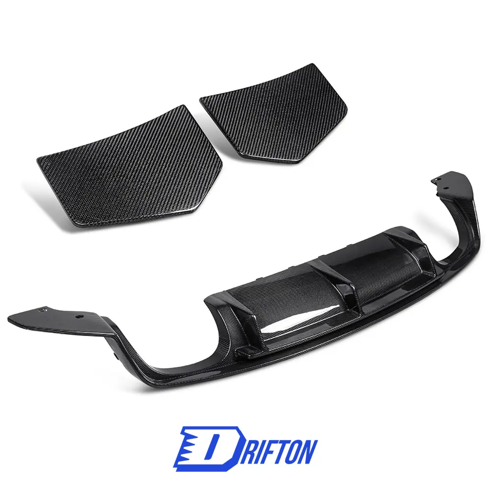 Drifton Style Rear Diffuser For Audi TT TTS TTRS Dry Carbon Fiber Body Kit