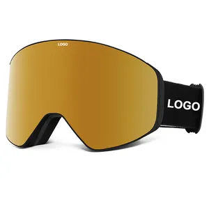 Kacamata Ski Magnetik CE UV400 Perlindungan Olahraga Kacamata Salju Lensa Cermin Terpolarisasi Snowboard Snowmobile Kacamata Pengaman Logo Kustom - Product Image 1