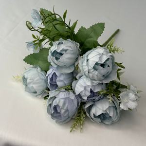 Geschenk box Dekoration Hellrosa Kunstseide Kleiner Blumenstrauß Pfingstrosen blumen - Product Image 5