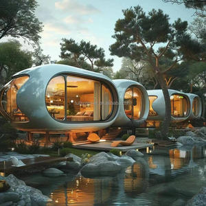 Casa Modular Moderna de Alta Gama, <span class=keywords><strong>Casas</strong></span> Prefabricadas, Hotel Resort, Casa Cápsula Futurista Sostenible - Product Image 3