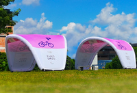 Structures gonflables publicitaires, tente gonflable modulaire |   Tente d'événement extérieur avec structure en TPU, installation rapide et design personnalisé