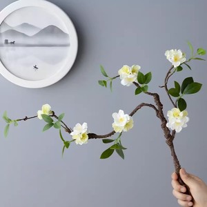 Artificial Plum Blossom Branches White Silk Flowers High Simulation Home <b>Decor</b> <b>Winter</b> Wedding Props - Product Image 3