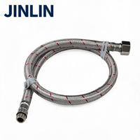 Tuyau d'eau tressé moderne en acier inoxydable 304 JINLIN pour salle de bain, haute pression, anti-fuite, flexible, pour lavabo et chauffe-eau