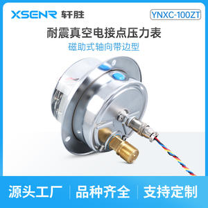 Ynxc 100Zt Vacuum Pressure <b>Gauge</b> -0.1 To 0 Mpa Magnetic Contact With <b>Thread</b> Connection 100mm Diameter - Product Image 5