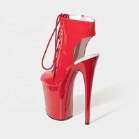 Chaussures de danse latine et de performance à talon haut de 6 cm, à lacets, à cheville ouverte, antidérapantes, pour l'automne – Modèle Superior Ting