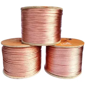 Material trenzado CCAM, cable conductor, precio de fábrica con tensión larga CCA CCAM