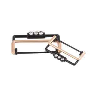The Second Button Metal Double D Buckle Alloy Rhinestone Belt Buckle For Men Women Clothing Accessories - Product Image 1