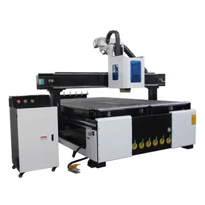 Best selling in Europe and America CA-1325 1530 2030 2040 3 Axis Wood Working Automatic ATC CNC Router Nesting Mac