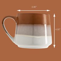 Tazas de café de cerámica con estampado degradado, tazas de café brillantes y coloridas, Jumbo de 20OZ para té, Latte y Chocolate caliente