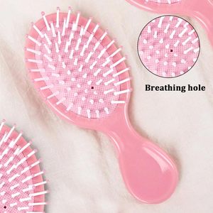 Portable <b>Mini</b> Travel Hairbrush Compact Pocket Small Detangler for <b>Wet</b> and Dry Detangling with Nylon Bristles and Paddle - Product Image 5