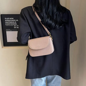 2025 Pu mode couleur unie <span class=keywords><strong>sac</strong></span> pour femmes nouveau Style fermeture éclair dames sacs de messager Simple Preppy Style <span class=keywords><strong>sac</strong></span> à bandoulière pour les filles - Product Image 2