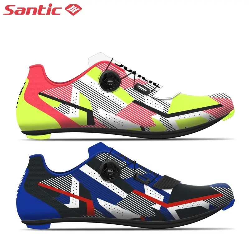 Santic Odm Oem Cycling Shoes Pro Team Bicycle Shoes Breathable zapatillas de ciclismo cycling footwear Mens Custom Cycling Shoes