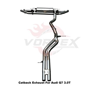 Sistema de Escape Catback de Acero Inoxidable Vortex Sport Sound Tuning con Válvula Electrónica Compatible con Audi Q7 3.0T 2020-2024 - Product Image 3