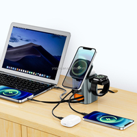 Chargeur sans fil 7-en-1 GaN 100W 2027 flambant neuf, câble extensible Type-C de 65 cm, PD100W QC30W multifonctionnel pour téléphone, ordinateur portable, tablette