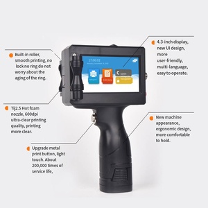 Imprimante jet d'<span class=keywords><strong>encre</strong></span> portable intelligente, petite machine <span class=keywords><strong>de</strong></span> codage <span class=keywords><strong>de</strong></span> ligne entièrement automatique pour l'impression <span class=keywords><strong>de</strong></span> date, <span class=keywords><strong>de</strong></span> codes QR et d'images, marquage au laser à <span class=keywords><strong>encre</strong></span>. - Product Image 2