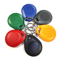 Porte-clés RFID personnalisé AB009 TK4100 EM4200 T5577 programmable et réinscriptible UID 125Khz 13.56Mhz ABS NFC avec porte-clés