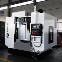 Centre d'usinage vertical CNC VMC855, 3 axes, guidage linéaire, broche BT40, contrôleur FANUC/GSK, machine de fraisage de métaux robuste