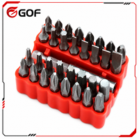 Jeu de 33 embouts de tournevis professionnels en acier GOF, kit d'outils manuels de bricolage, embouts hexagonaux à dégagement rapide, embouts plats, embouts Phillips, embouts spéciaux pour perceuse