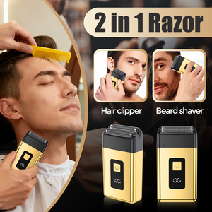 Set <span class=keywords><strong>Professionale</strong></span> per la Cura della <span class=keywords><strong>Barba</strong></span> da Uomo, Tagliacapelli, Rasoio, Trimmer 3 in 1 con Lame in Acciaio Inox, Ricarica Rapida, Uso Domestico, Nuovo - Product Image 5