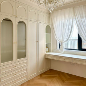 Fabricant de meubles sur mesure Meubles de chambre à coucher Armoire moderne modulaire en bois Design Garde-robe de chambre Style minimaliste - Product Image 1