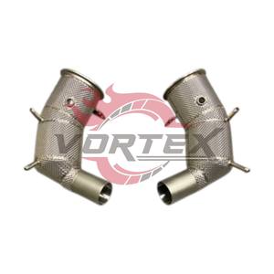 ท่อลงแคท Vortex 304 High-Flow สำหรับ Porsche 911 992 Turbo S 3.8T ปี 2020-2025 พร้อมแผ่นกันความร้อน ไม่แสดงไฟเตือน Check Engine - Product Image 1