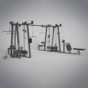Estación de Entrenamiento Multiusos con Soporte para Máquina <span class=keywords><strong>Smith</strong></span>, Accesorio de Montaje <span class=keywords><strong>en</strong></span> Pared con Cable, Equipo de Gimnasio Alemán con <span class=keywords><strong>Prensa</strong></span> de Piernas - Product Image 1