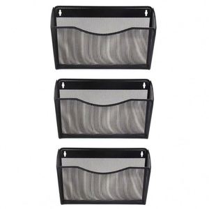 Mesh 3 Pockets Hanging File Organizer Vertical Wall File Holder Rack - Product Image 5