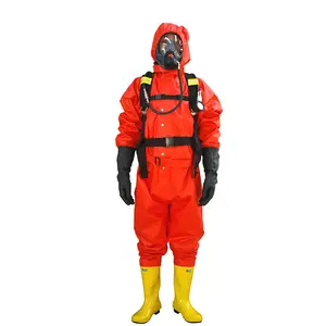  PVCケミカルスーツ消防用オレンジケミカルスーツ