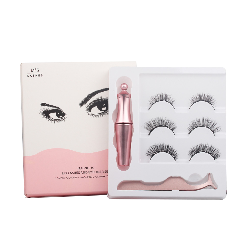 Новый продукт 3d накладные норковые ресницы Магнитная подводка для глаз ресницы подводка для глаз