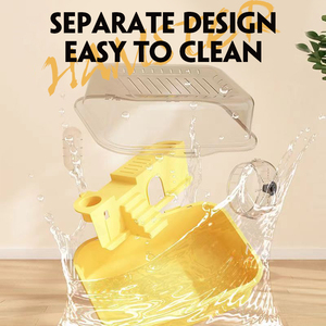 Grand transporteur pour hamster en plastique avec bol à nourriture et bouteille d'eau 360 °   <span class=keywords><strong>Cage</strong></span> à hamster transparente avec cachette et roue à courir - Product Image 4