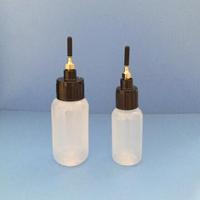 Botella de Plástico PP con Tapón Luer Lock Negro, Aguja Plana de Acero Inoxidable, Grado Médico 19G, Herramienta de Dispensación Estéril