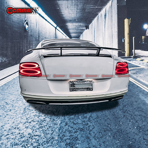 Suitable for 2012-2015 Bentley Continental GT Models Upgraded to MSY Style Carbon Fiber <b>Rear</b> <b>Spoiler</b> with Tail Wing - Product Image 4
