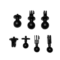 Piezas de conector de cámara de aluminio anodizado, trípode de metal macho a adaptador go pro, nuevo diseño