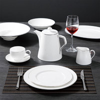 Horeca bone china vaisselle ensemble d'assiettes plates 13 pouces assiettes blanches ensembles d'assiettes en céramique vaisselle de luxe ensemble de vaisselle