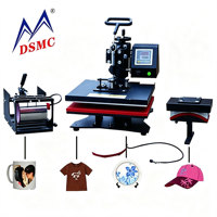 Machine d'impression par sublimation multifonctionnelle, machine d'impression de tasses, de plaques, de casquettes, de t-shirts, combo 8 en 1, presse à chaud