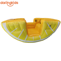 Juguete Inflable Hermético con Diseño de Pirata, Balancín de 4 Plazas, Barco Pirata, Balancín Vikingo, Juguete de Moda para Niños